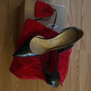 Louboutin 37.5 iriza 100 patent - worn 3 times